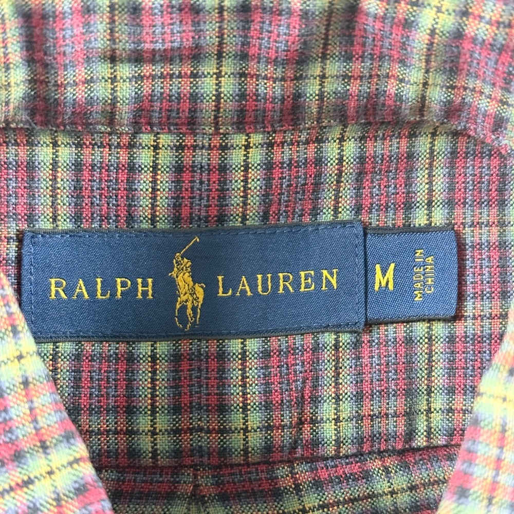 Polo Ralph Lauren Men's M Multicolor Long Sleeve Button-Down Collar Shirt - Picture 4 of 10